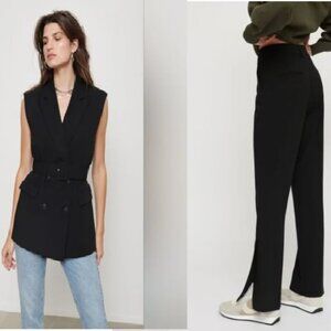 Neutral SUIT SET Work Office Corporate Set Dynamite Black Vest And Trouser EUC